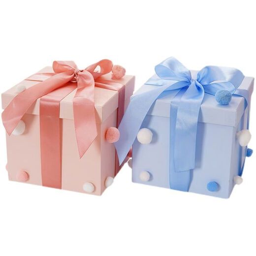 Birthday gift box super size empty box for girlfriend pink box box-like gift box 40*40*30 pink gift box empty box no