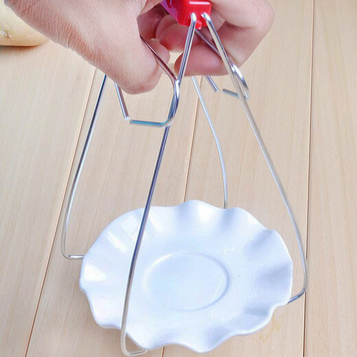 Yong Huan Stainless Steel Anti-scalding Clamp for Steamed Vegetables and Casserole Anti-slip Bowl Remover and Plate Artifact Home Kitchen Supplies Gadget Clip 1 experience