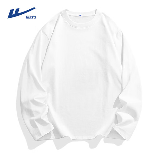 Pull back American long-sleeved T-shirt for men in spring outdoor sports skin-friendly inner layering shirt pure cotton round neck shoulder top for men Navy (origami chest label) S/165 (same style for men and women)