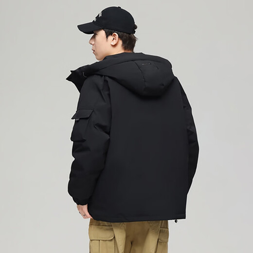 MARK FAIRWHALE down jacket men's winter short hooded warm and cold-proof waterproof thick coat casual jacket for men