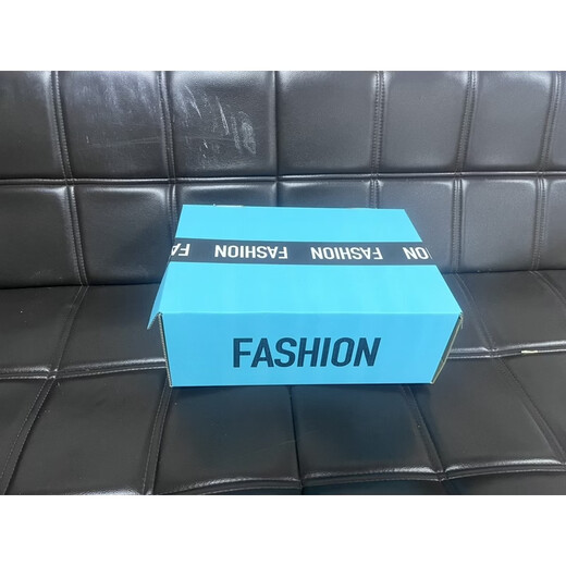 Yusenyi Venom Shoe Packaging Shoe Box Men's and Women's Flip Kraft Paper Shoe Box Dormitory Storage Box Bedroom Living Room Kraft Paper Sky Blue Click is 50 33.5x23x12cm