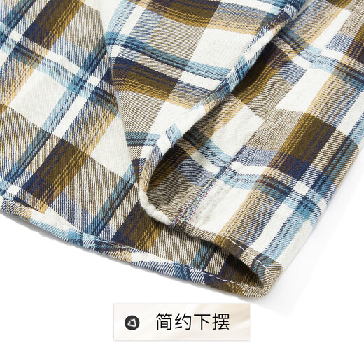 Camisa rica 100% de algodón de doble cara cepillada para hombre, camisa de manga larga a cuadros, suave y cerosa, cálida y agradable para la piel