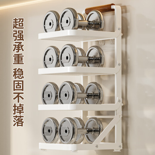 Fantasy kitchen food preparation rack folding wall-mounted multi-layer side dish storage rack no punching multi-functional dish storage rack foldable carbon steel black six layers