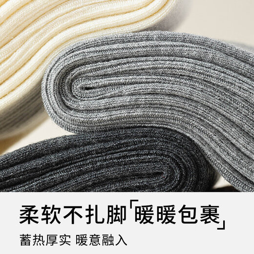 Enlightenment Premium Extra Long Over-the-Knee Socks Women's Anti-Slip Autumn and Winter Thickened Velvet Containing Sheep Bean Heat Keeping Knee Guard Long Thigh Socks Coffee + Black Average Size 35-40 Codes_Add to Favorite and Buy to Get Free Shipping Insurance