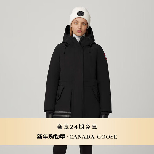 加拿大鹅（Canada Goose）Toronto 女士派克大衣户外休闲外套大鹅羽绒服 经典升级 1049W 381 黑色/黑色 S