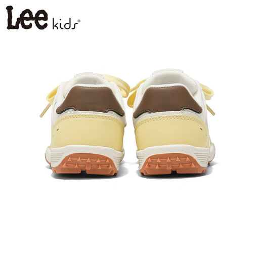 LEE KIDS children's sports shoes, men's and women's running shoes, 26 spring new running shoes, non-slip, wear-resistant moral training shoes, casual shoes, yellow 36, inner length 23.4cm, suitable for feet 22.4-22.9cm long