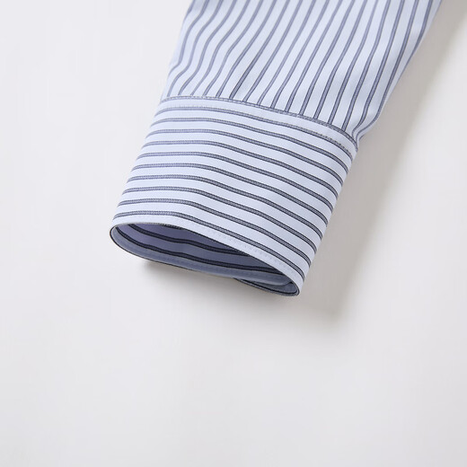 Xiangying Blue Striped Shirt Women's Long Sleeve 2026 Spring New Lapel Shirt Design Niche Waist Top Route Blue S