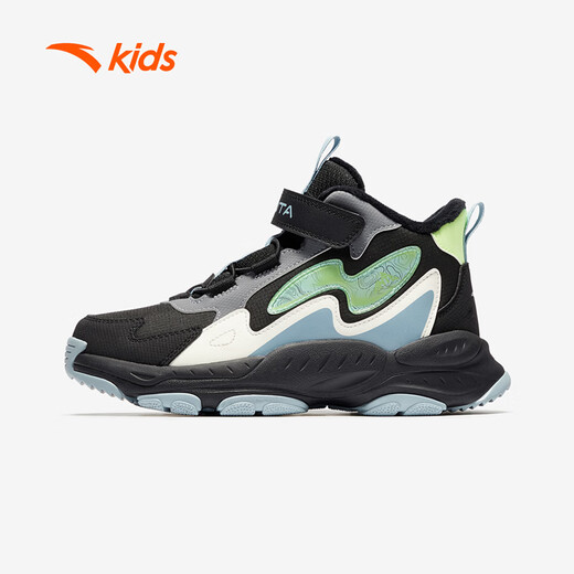 Anta children's cotton shoes winter shoes short boots plus velvet boys snow boots cotton boots big children's sports shoes A312346922J