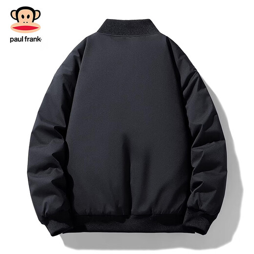 Paul Frank Hong Kong Style Retro Casual Cotton Clothes Men's 2026 Spring New Loose Comfortable Trendy Brand Versatile Warm Fashion Tops Burgundy Cold Warmth M Recommended 90-120 Jin Jin equals 0.5 kg