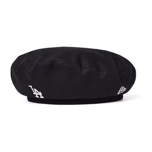 NEW ERA Solid Color Design Cotton Beret Unisex Couple Style Black Default XL L-