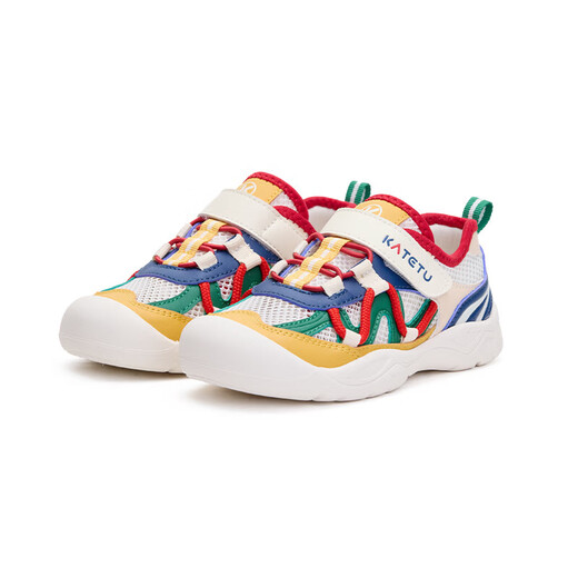 Carter Rabbit Children's Shoes Outdoor Children's Sports Shoes 2026 Spring New Anti-slip Mesh Breathable Hiking Shoes White Yellow Blue Green 24 Inner Length About 15.5cm Foot Length About 14.1-14.7