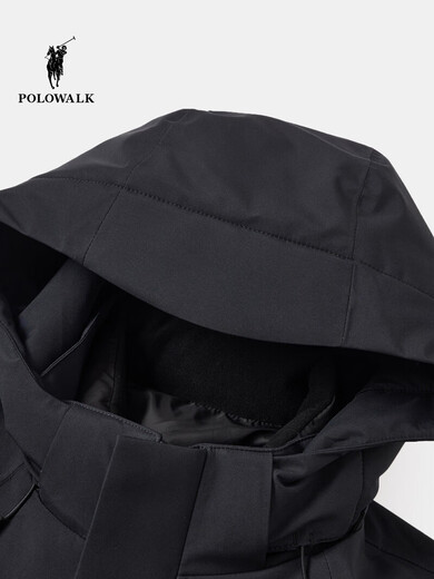 POLOWALK Three-Wear Men's Down Jacket 2025 Winter New Product 90 Duck Down Hooded Stand Collar Jacket Dark Navy Filled Down Approximately 53g~66.9g M 170/M