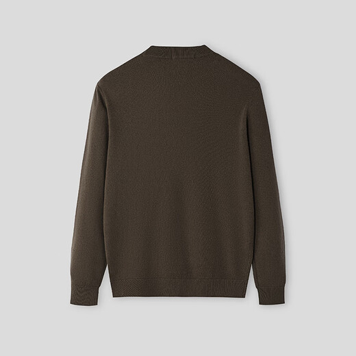 Heilan House (HLA) cardigan men's 25 autumn and winter new style half-high collar far infrared warm and comfortable skin-friendly upper clothes men's sweater Khaki W6 L /175 recommended 69~75kg