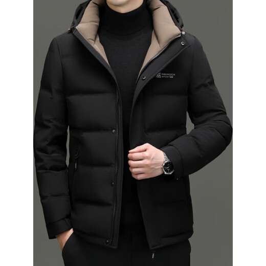 Lilang Shopping Mall's same style men's down jacket winter new high-end light and warm casual goose down jacket thickened jacket gray M 170 recommended 90-120 Jin Jin equals 0.5 kg