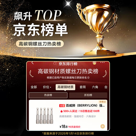 BERRYLION Strong Magnetic Wind Batch Socket High Hardness Electric Wrench Hexagonal Screwdriver Sleeve Bit Driver 8mm 5 pcs