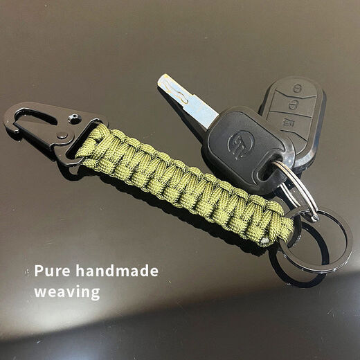 OTHER outdoor military fans tactical equipment nylon paracord keychain buckle hook beak belt carabiner backpack hook black 10cm