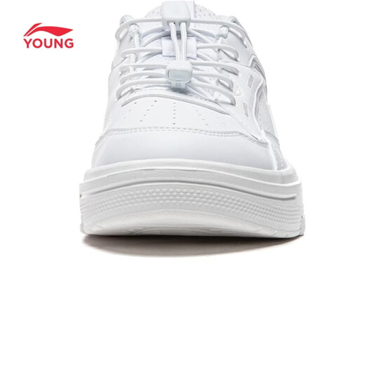 Li Ning children's shoes spring new children's sports shoes for boys and girls tracking rebound cushioning anti-slip river buckle low-top sneakers standard white-1 40