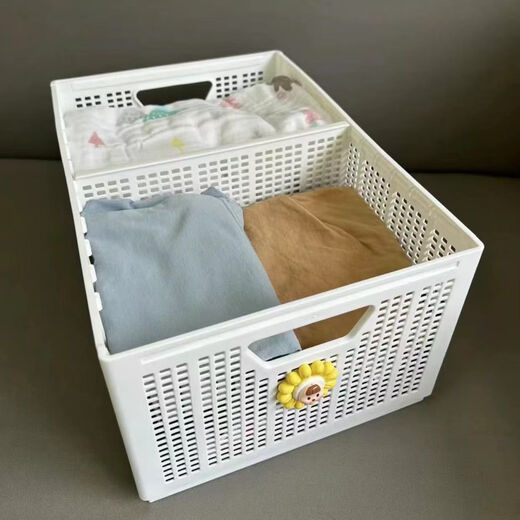 Fantasy storage box home organizer wardrobe clothes toys sundries foldable divider large capacity storage basket organizer basket foldable storage basket large size without partition 31x17x12
