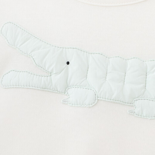 YEEHOO Haute Couture Series Children's T-shirt Boys' Long-Sleeved Top Spring and Summer New Off-White Casual Long-Sleeved T-shirt Off-White 80 cm