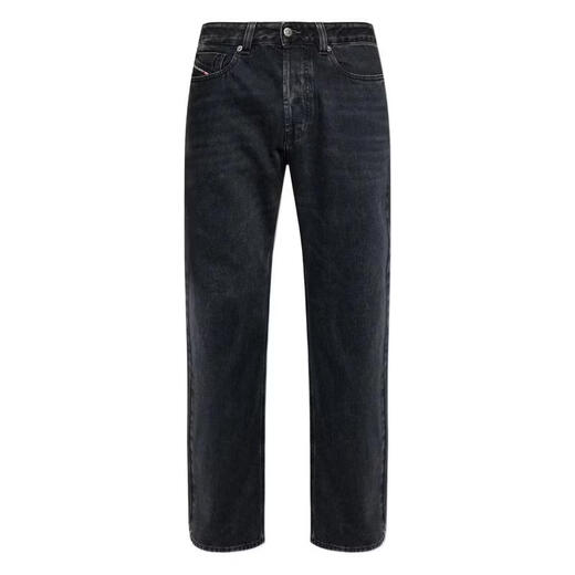 DIESEL men's jeans are comfortable and durable, dark straight, daily commuting men's wear, trendy and simple, black, one size fits all | 33