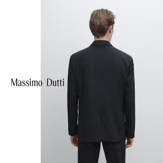 Massimo Dutti Spring and Summer New Product 2026 Men's Business Gentleman Workplace Style Suit Jacket 03564546 Navy Blue 50 (180/100A)
