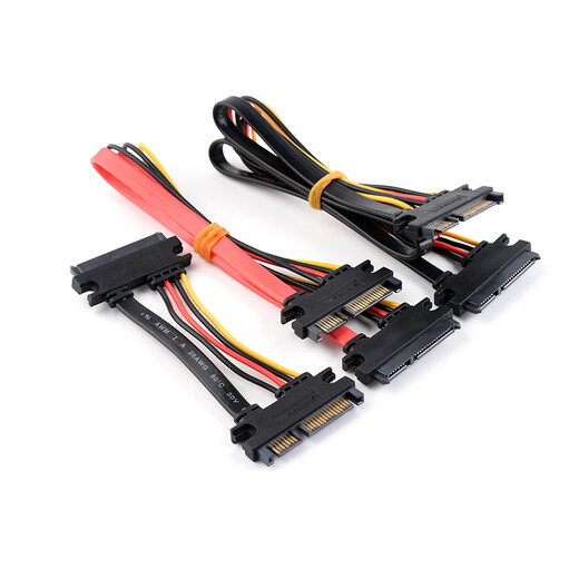 DZQJ SATA7+15 extension cable SATA data power extension cable Male to female hard drive extension cable Serial port power cable Black 3.0 SATA 7+15 male to female 30cm No Specifications