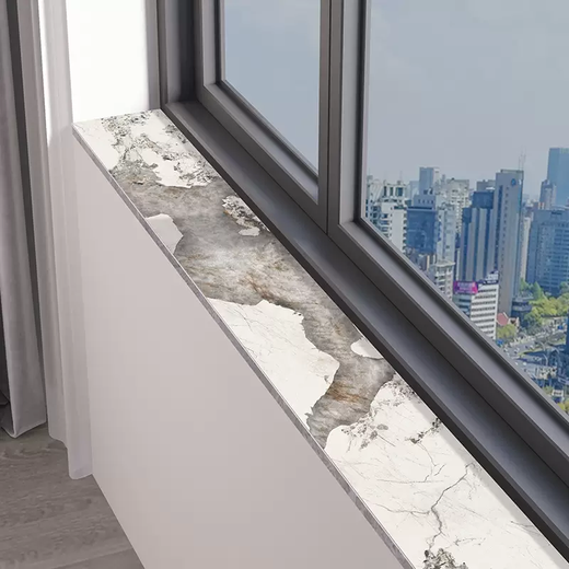 Yusenyi marble window sill mat bedroom no-wash pvc leather extremely narrow bay window mat waterproof sunscreen can be customized Pandora marble 10x100cm