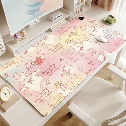Wing Fantasy Heated Mouse Pad Extra Large Heating Desk Pad Girls Office Computer Desktop Pad Winter Desk Writing Hand Warmer 2 40x90CM Timed Power Off Waterproof Three-speed Temperature Adjustment