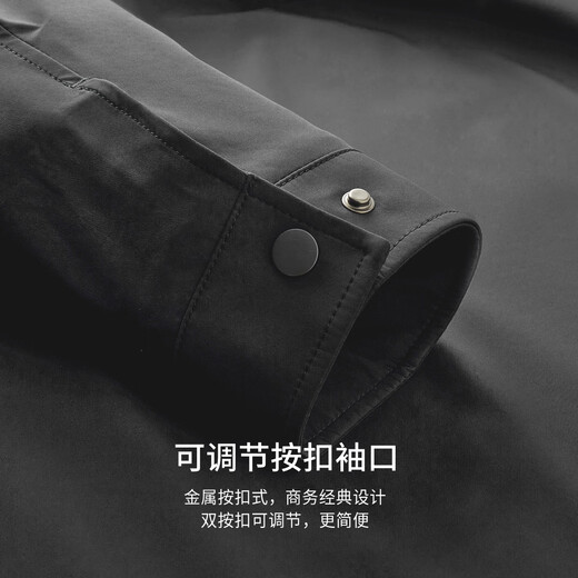 Shanshan three-proof fabric New Year's jacket men's spring and autumn business casual commuting stand collar comfortable men's clothing