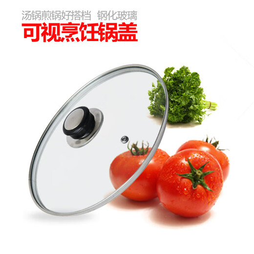 Tuojin German imported quality Supor universal glass pot lid 22/24/26/28/30/32/38/40cm 28cm stand-up handle lid