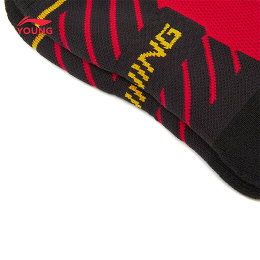 Li Ning (LI-NING) children's clothing children's socks men's and women's small and big children's professional football series antibacterial long sports socks MYWLW019-7