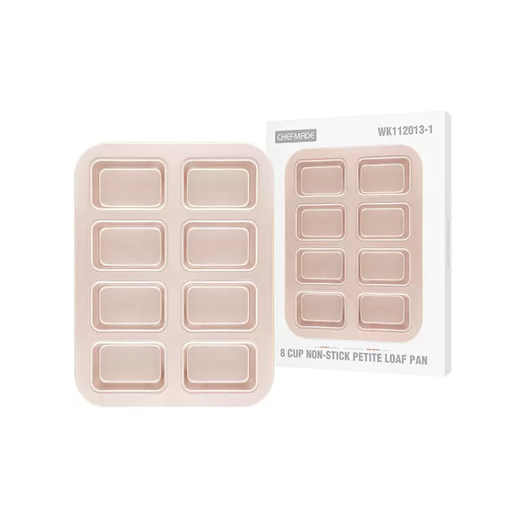 Yusenyi chefmade pound breakfast square 8-cup mini school cake hot dog kitchen snow mold Feinan bread baking tool Feinan snow mold Feinan snow mold 1g