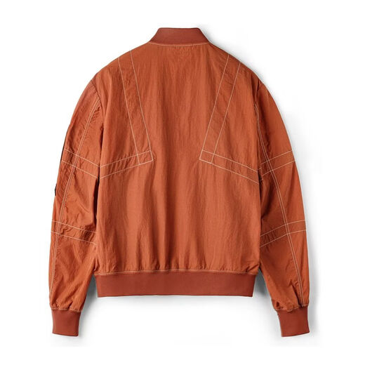 Madden Workwear Fire Pulse MA1 Jacket Bomber Bomber Pilot Jacket Thin Baseball Jacket Men's Spring Brick Red + Thunderbird Chapter S