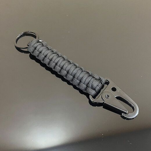 OTHER outdoor military fans tactical equipment nylon paracord keychain buckle hook beak belt carabiner backpack hook black 10cm