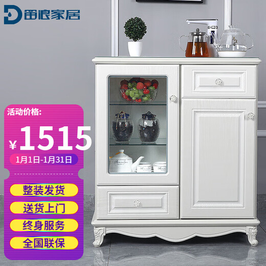 Dilang máquina de barra de té de madera maciza gabinete de té de suministro de agua totalmente automático de estilo europeo con cubo debajo dispensador de agua chino inteligente aparador moderno ligero de lujo oficina hogar máquina de barra de té gabinete para beber de gama alta 9902# blanco simple tipo de calefacción europea completamente automático con control remoto aislamiento + calefacción