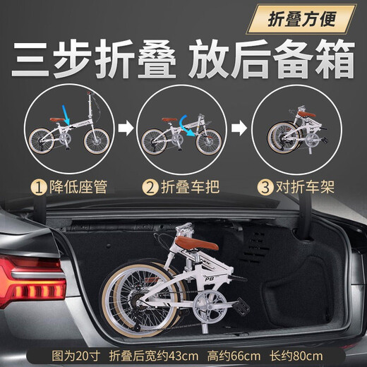 Phoenix Foldable Bicycle for Adults Men and Women 2025 New Official Ultra-Light Portable Transmission Transmission-Free Installation Bicycle Aluminum Frame Top with Shimano Transmission Black Gray 20 Inch Height 145-175cm