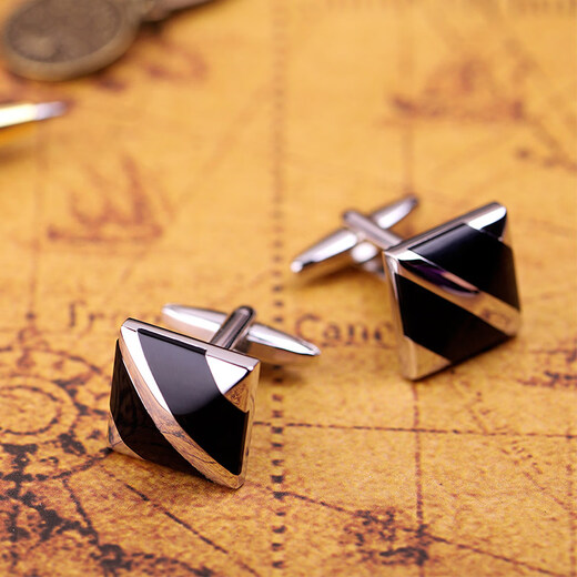 Cufflinks (KFLK) French shirt cuff buttons for men's light luxury custom shirt cuff buttons for business versatile sleeve nails with engraving Cufflinks K113
