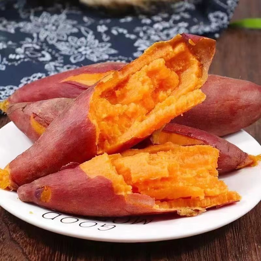 Freshly dug watermelon, red sweet potato, sweet and soft glutinous red heart sweet potato, potato without silk, farm-grown sweet potato, high-quality watermelon red, 9Jin Jin equal to 0.5kg, in box, small and medium-sized fruits (single fruit 50g-150g)