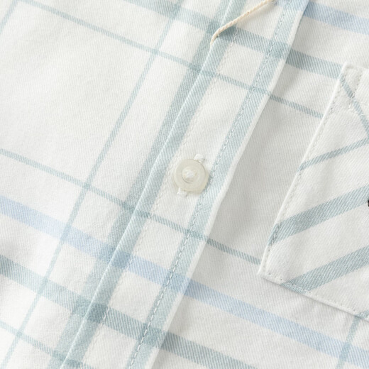 DAVE&BELLA children's plaid shirt cotton boys' shirt 2026 spring new baby boy long-sleeved top children's clothes green plaid ready stock 110 cm (recommended height 100-110cm)