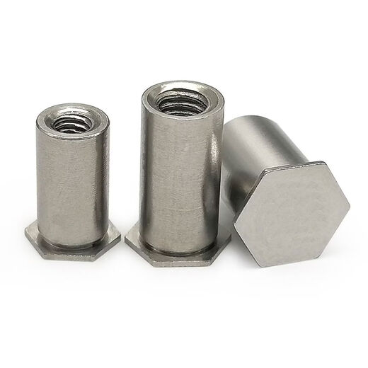 CLCEY stainless steel blind hole pressure riveting stud pressure riveting nut column pressure plate stud rivet column BSOSM2M25M5M6M8 BSOS-M6-201000 bottom holes 8 points 8