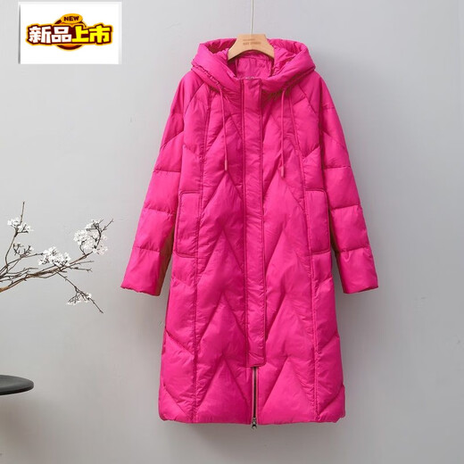 Early diameter winter fat plus down jacket for women medium length fat mm Chinese loose coat ethnic style black M recommended 90-160 Jin Jin equals 0.5 kg