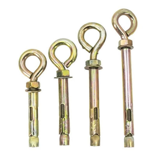 CLCEY sheep eye ring expansion screw with ring expansion ring swing pull-up extended expansion ring ceiling fan hook ring expansion wire round head expansion wire M8*100 one box