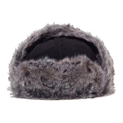 NEW ERA Windproof Embroidery Design Corduroy Lei Feng Hat Unisex Couple Style Black Default M