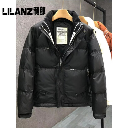 Белый пуховик Lilan, мужская модная брендовая модная зимняя куртка 2025, зима нового стиля, мужская куртка-стойка, теплая и морозостойкая одежда белого цвета XL