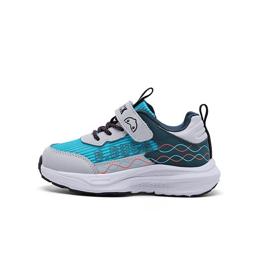 B.Duck Little Yellow Duck Children's Shoes Children's Sports Shoes 2026 Spring New Outdoor Shoes for Boys and Girls Cushioning Mesh Hiking Shoes Green/Grey Size 26 Foot Length 15.6-16.1cm