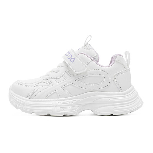BOBDOG Children's Shoes Boys White Sports Shoes 2026 Spring New Campus Shoes Boys and Girls White Shoes White 27 Suitable for Feet Length 16.1CM