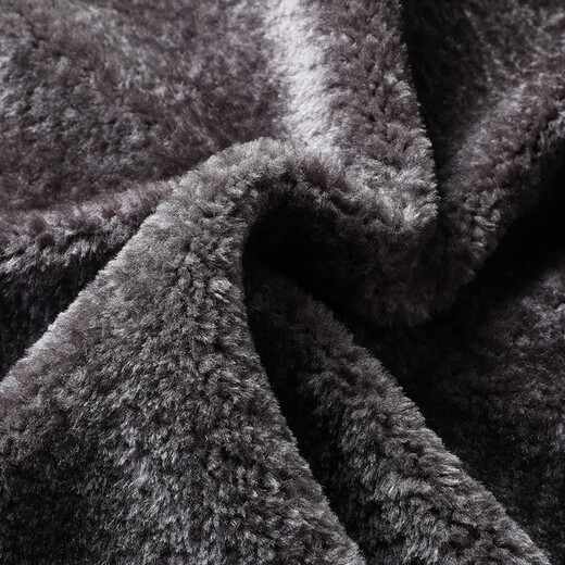 Dibinze large size men's leather jacket loose plus fat enlarged lapel warm jacket fat man jacket black L