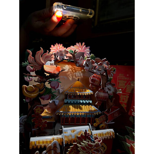 Q Bookshelf Aipin 3D Puzzle and Crafts Celebrate the New Year in the Palace