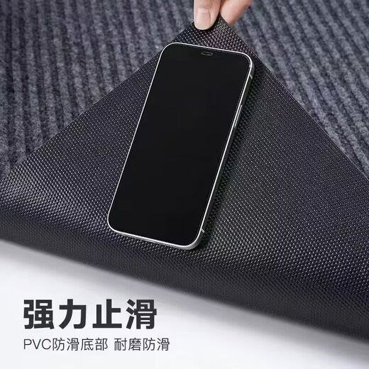 Fantasy floor mat, door mat, door entry dust removal, wipeable, washable, stain-resistant floor mat, kitchen carpet, bright red, thickened 8mm, 50x90cm