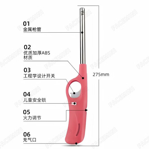 FACE MINI igniter long handle lighter ignition gun fire gun spray gun firework igniter firecracker artifact lighting firework artifact